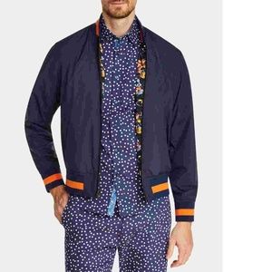 TALLIA Jackets Coats Tallia Mens Slimfit Reversible Koi
